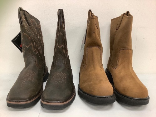 Lot of (2) Mens Boots, 10.5 and 11, E-Commerce Return, Sold as is - Lot 382
