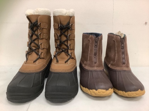 Lot of (2) Mens Boots, 11 and 12, E-Commerce Return, Sold as is - Lot 398