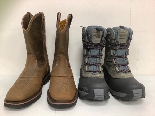 Lot of (2) Mens Boots, Both 10.5, E-Commerce Return, Sold as is - Lot 408