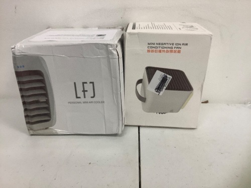 Lot of (2) Mini Air Conditioning Fans, E-Comm Return - Lot 138