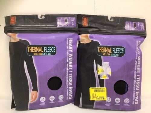 Lot of (2) Ladies Thermal Fleece Pants, S, E-Commerce Return, Sold as is - Lot 396
