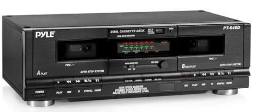 PYLE Dual Cassette Deck, E-Comm Return, Untested - Lot 55