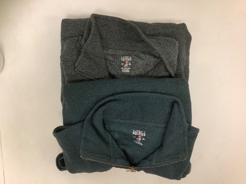 Lot of (2) RedHead Mens 1/4 Zip Pullovers, L and 2X, Appears New, Sold as is - Lot 422
