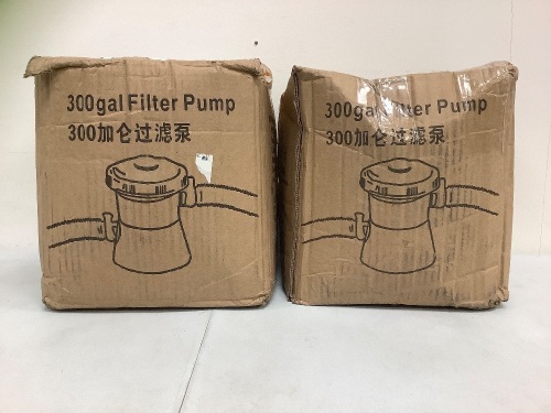Lot of (2) Pool Filter Pumps, E-Commerce Return, Untested, Sold as is  - Lot 479