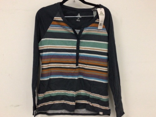 Ascend Striped Henley Women's S, Appears New, Sold As-is - Lot 227