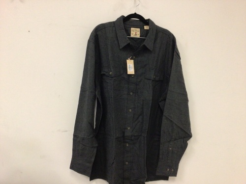 RedHead Bear Creek Solid Flannel Long-Sleeve Shirt Coal Heather Men's 2XLT, Appears New, Sold As-is - Lot 228
