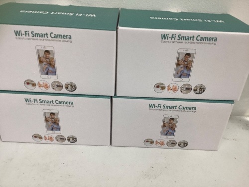 Lot of (4) Wi-Fi Smart Cameras, E-Comm Return - Lot 529