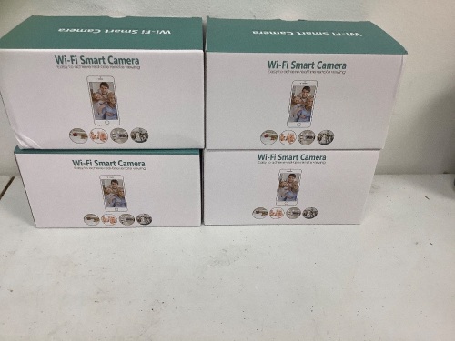 Lot of (4) Wi-Fi Smart Cameras, E-Comm Return - Lot 532