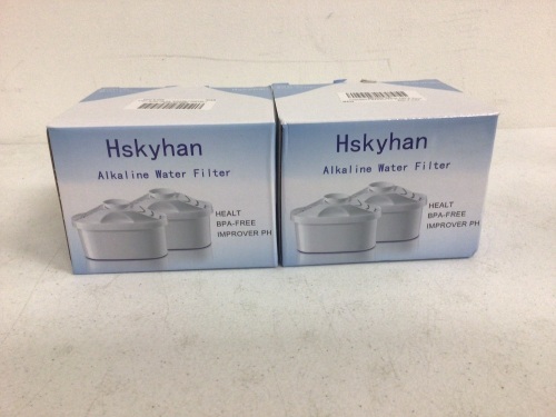 Hskyhan Alkaline Water Filter 2 Pack, Appears New, Sold As-is - Lot 612