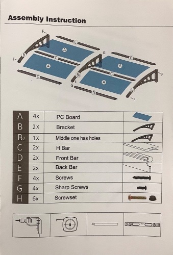 Outdoor Awning, E-Comm Return - Lot 576