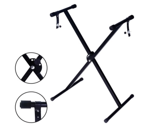 Glarry Adjustable Metal Music Keyboard Electric Piano X Stand, Appears New - Lot 546