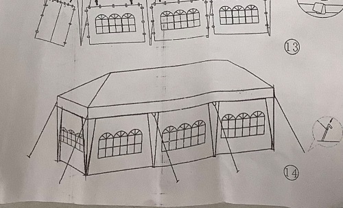 Large Canopy Event Tent, Appears new, Sold as is - Lot 558