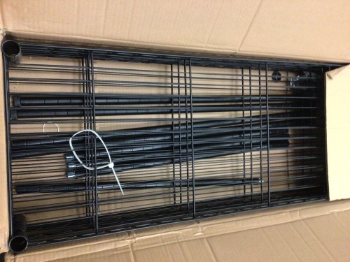 Four Tier Wire Shelving Black, E-Comm Return, Sold As-is - Lot 478