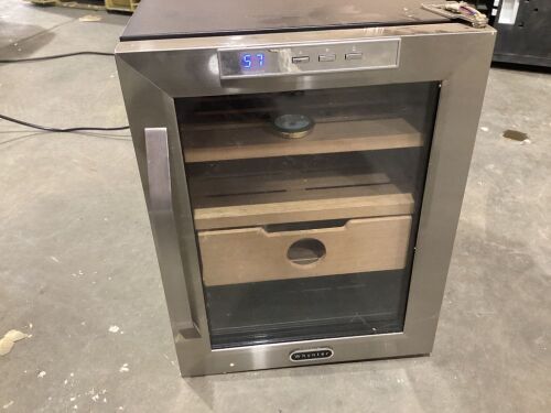 Whynter Stainless Steel 250-Cigar Cooler, 1.2 Cubic Feet Humidor - Missing Hinge Cover - Lot 232