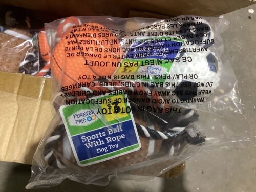 Case of Sports Ball with Rope Dog Toys  - Lot 963