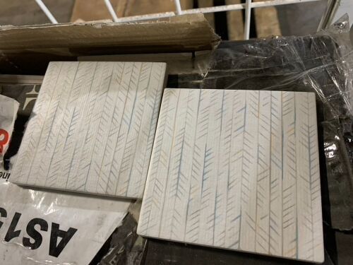 Lot of (2) Boxes of Mutina Tratti Epi Porcelain Tiles 4" x 4" - Damage Possible d/t Shipping & Storage - Lot 378