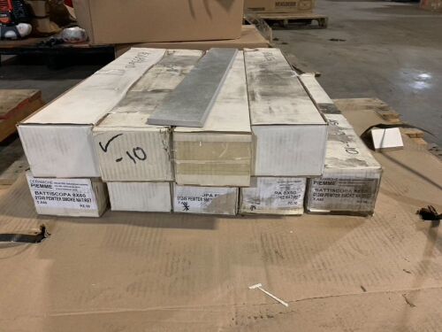 Lot of (9) Boxes of Ceramiche Piemme Pewter Smoke Tiles 3" x 23.5", 10pc/box - Lot 404