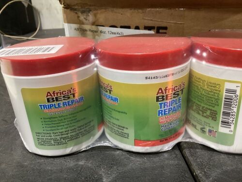 Lot of (24) Africa's Best Triple Repair Oil Moisturizer Miracle Cream Hair & Scalp Conditioner  - Lot 726