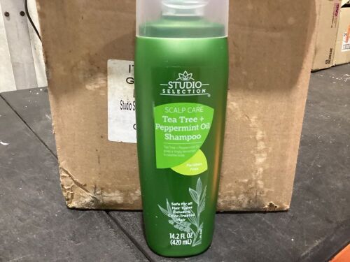 Case of (6) Studio Selection Scalp Care Tea Tree + Peppermint Oil Shampoo - Lot 951