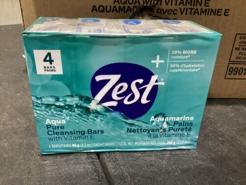 Case of (11) Zest Aqua Pure Cleansing Bars, 4 Pack  - Lot 982