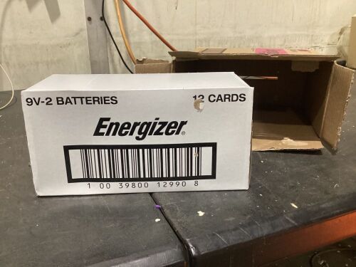 Case of Energizer Max 9V Batteries - Lot 736