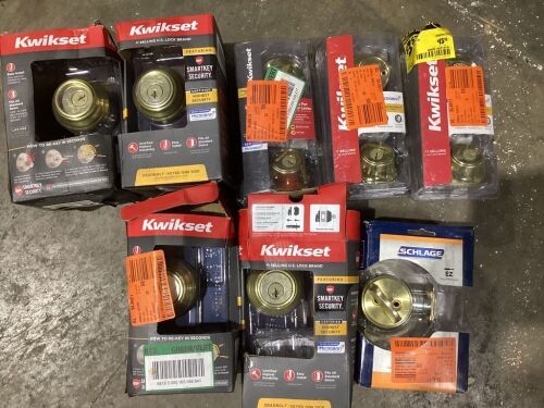 Lot of Brass Deadbolts  - Lot 844