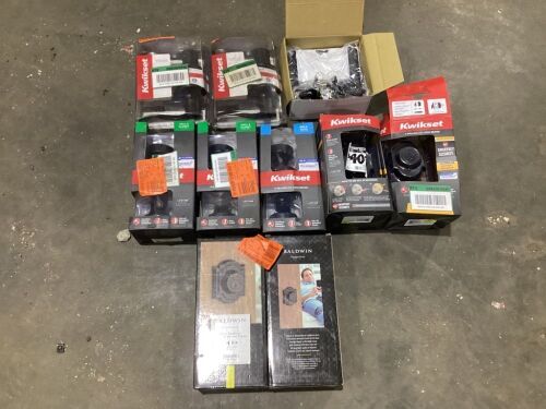 Lot of (10) Door Knobs & Deadbolts - Different Styles  - Lot 831
