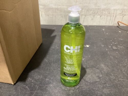 Case of (12) CHI Natural Gardens Hand Sanitizer with Aloe Vera, 26oz - Exp 06/2023 - Lot 250