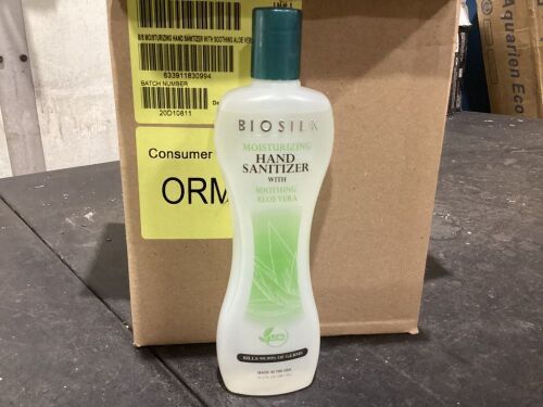 Case of (12) BioSilk Hand Sanitizer with Aloe Vera, 12.2oz - Exp 04/2023 - Lot 375