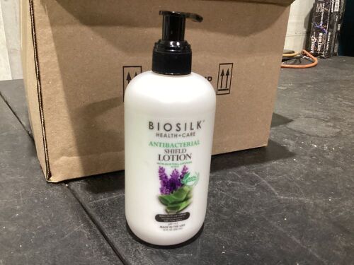 Case of (12) BioSilk Health+Care Antibacterial Shield Hand & Body Lotion With Aloe Vera, Lavender and Silk - Exp 08/2023 - Lot 1045