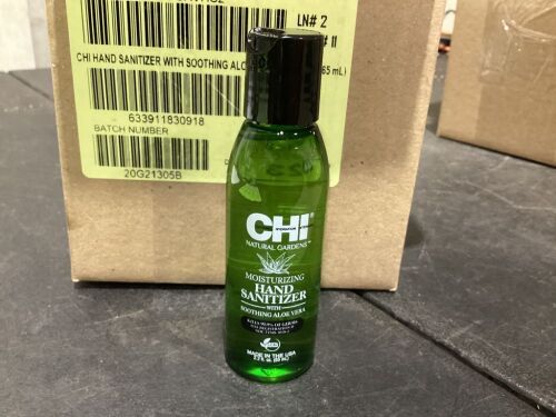 Case of (24) CHI Hand Sanitizer with Aloe Vera, 2.2oz - Exp 07/2023  - Lot 229