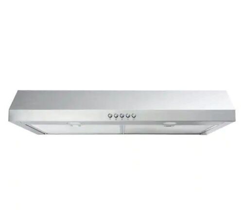 Vissani 30 in. W Convertible Under Cabinet Range Hood with Charcoal Filter in Stainless Steel - Lot 649