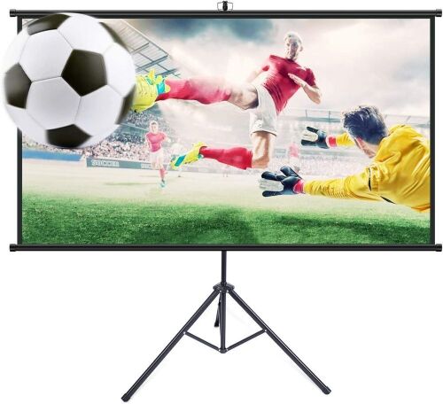 Powerextra 80 inch Wrinkle-Free Projector Screen with Stand - Lot 170