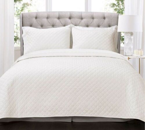 Lush Décor Ava Diamond Oversized Cotton Quilt Set, King  - Lot 313