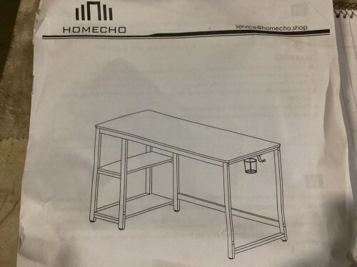 Homecho Office Desk - Small Shelf Broken  - Lot 235