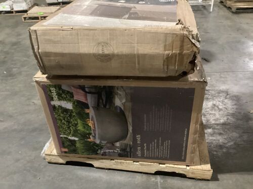 Lot of (2) Fire Pits - 1 Broken, 1 Missing Parts  - Lot 512