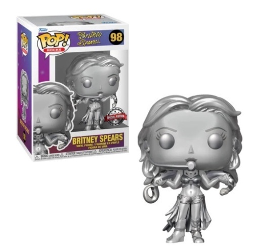 Funko POP! Rocks Britney Spears Slave 4U Metallic Exclusive Figure #98 - Lot 87