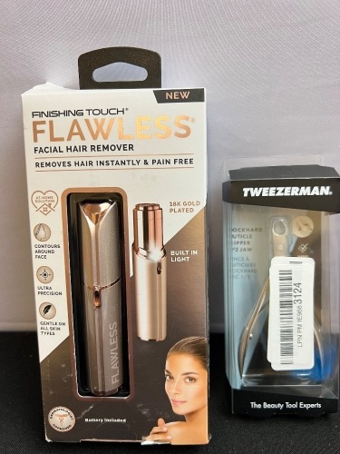 Finishing Touch Flawless Facial Hair Remover & Cuticle Clippers - Lot 195
