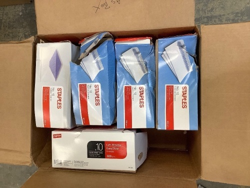 5 Boxes of Misc Staples No. 10 Envelopes - Lot 217