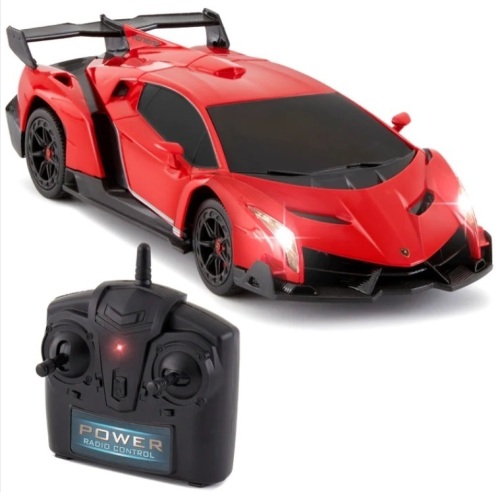 1/24 Kids RC Lamborghini Veneno Racing Car Toy w/ Lights, Shock Suspension - Lot 238