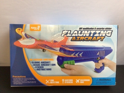 Foam Gliding Flaunting Aircraft with Launcher - Lot 249
