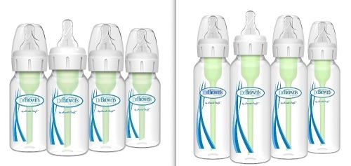Bundle of Misc Dr. Brown's Level 1 Slow Flow Baby Bottles - Lot 256