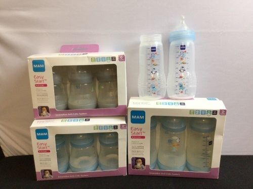 Bundle of Misc MAM Baby Bottles - Lot 284