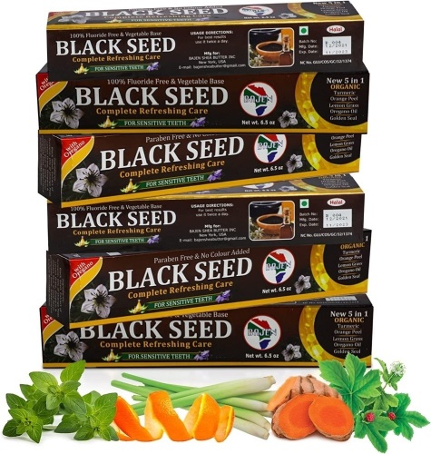 6pk Black Seed Oil Toothpaste - Lot 285