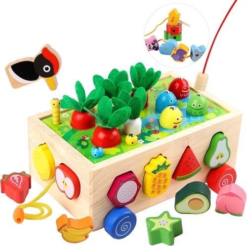 Toddler Wooden Educational Shape Sorting Truck Toy - Lot 291