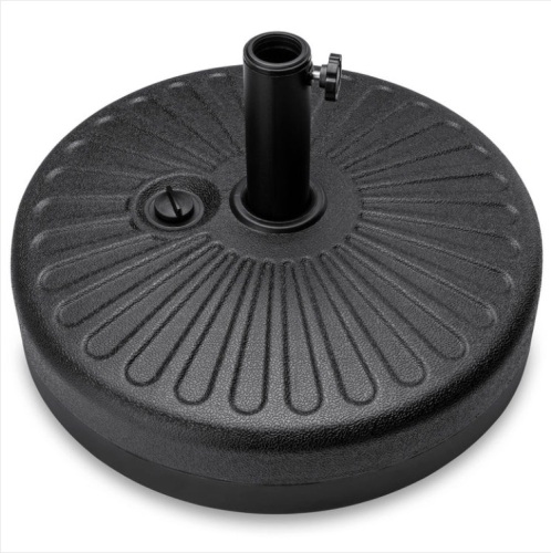 Plastic Patio Umbrella Base Pole Holder Accessory w/ Adjustable Knob - Lot 339