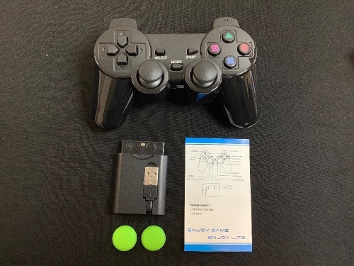 5 in 1 Wireless Dual Vibration Controller Compatible with PS1/2/3/PC/Raspberry Pi - Lot 677