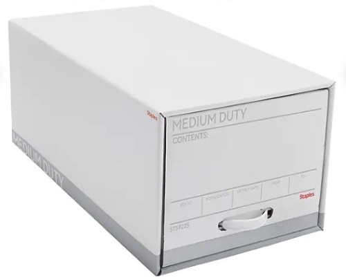 6pk Staples Medium Duty File Storage Drawers, Letter Size - Lot 428