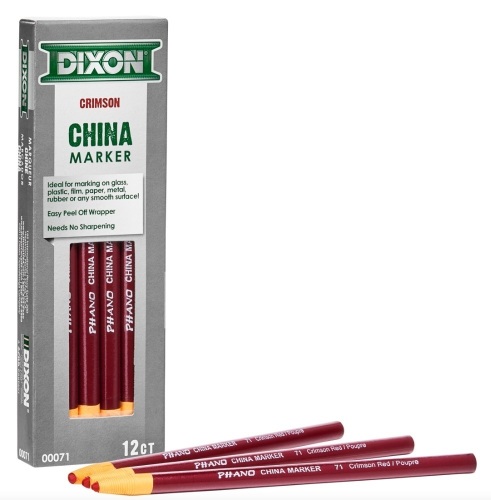 Lot of 6 - 12ct Dixon Industrial Phano China Markers - Lot 762