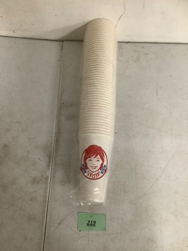Box of Wendy's 32oz Cups (600 pcs) - Lot 219